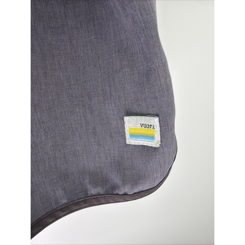 Vuori Azure Linen Texture Banks M Shorts Stretch Zip Pocket Training Running - Picture 2 of 6